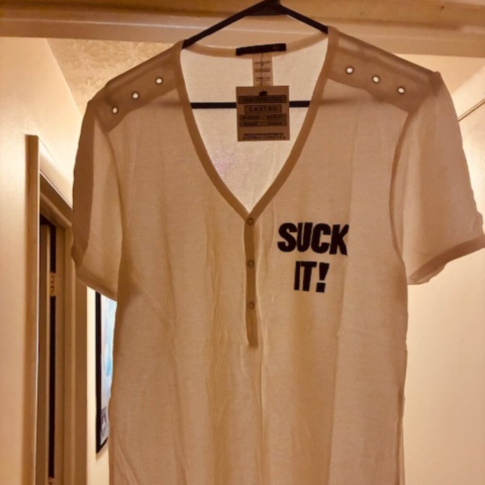Andrew Christian Suck It Deep V-Neck Tee